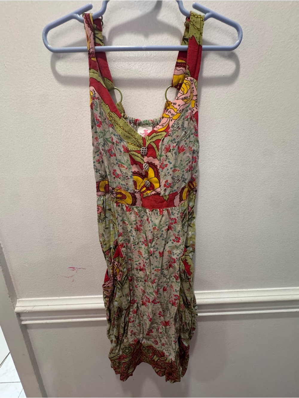 Matilda Jane Red and Green Floral Midi Dress - Picture 1 of 4